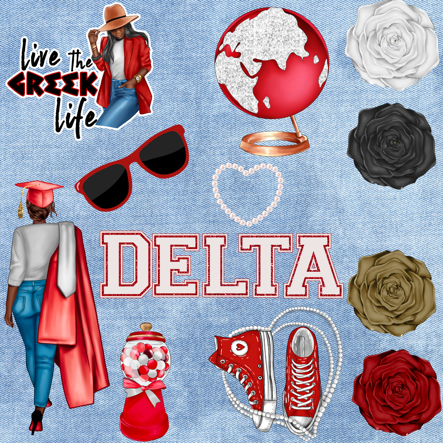 Patches for Jackets| Patch Party| Patch Kit| Patches Iron On| DTF Patches| Ready to Press DTF| Patches HBCU| Delta| Jean Patches | Soror