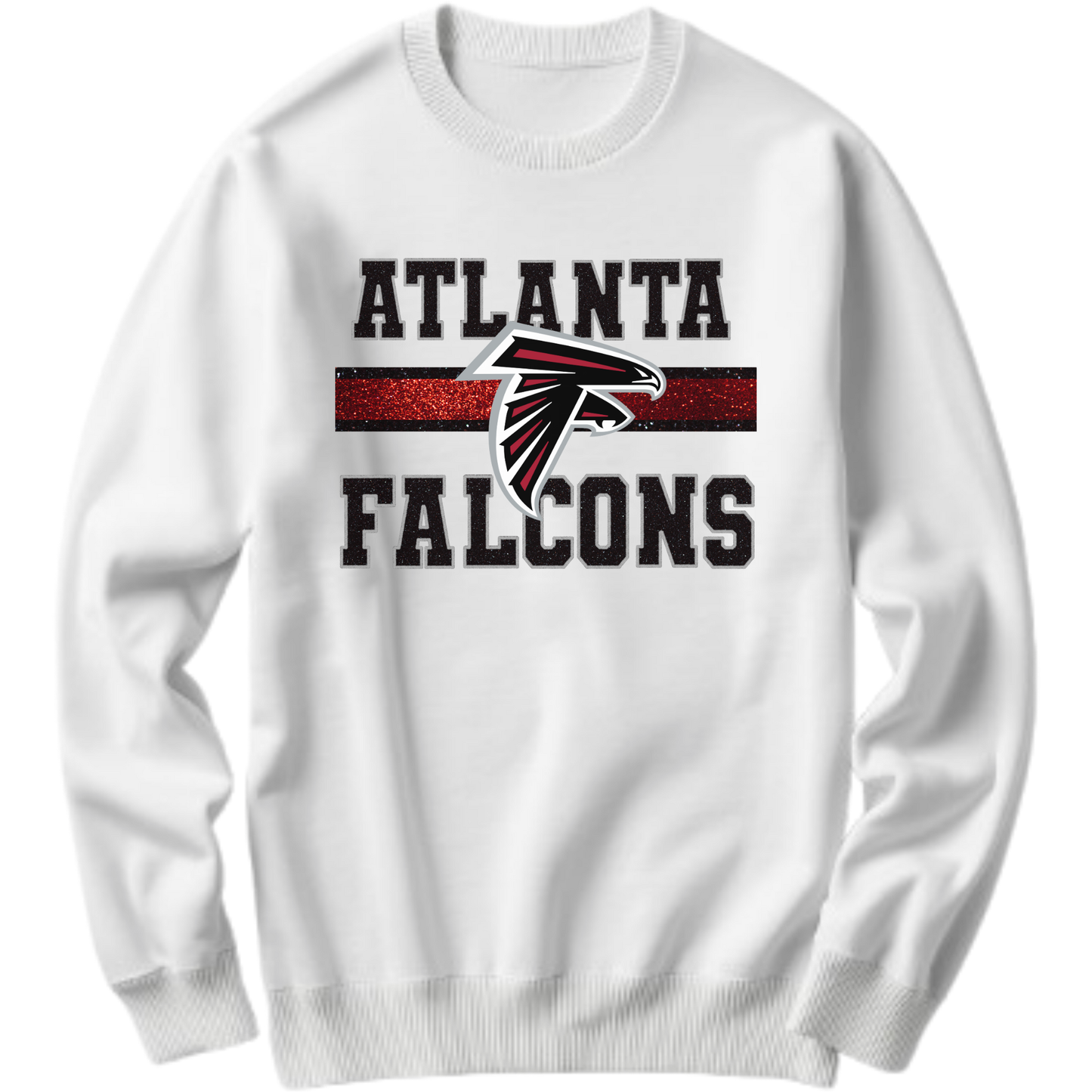 ATL FALCONS FAUX GLITTER DIGITAL DESIGN