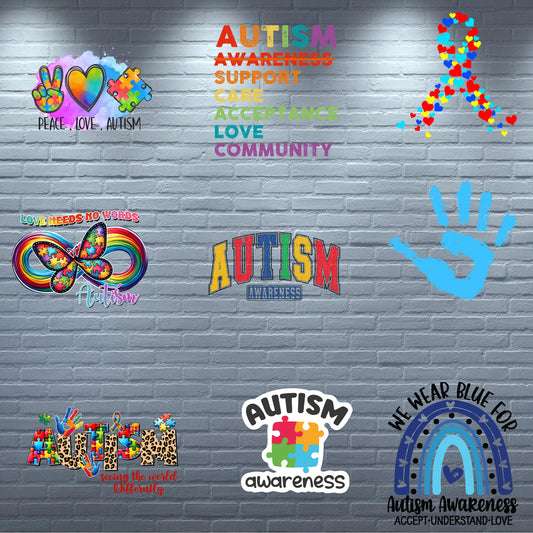 Patches for Jackets | Patch Kit | DTF Patches| Ready to Press DTF | Patches Autism| Neurodiversity Patch|