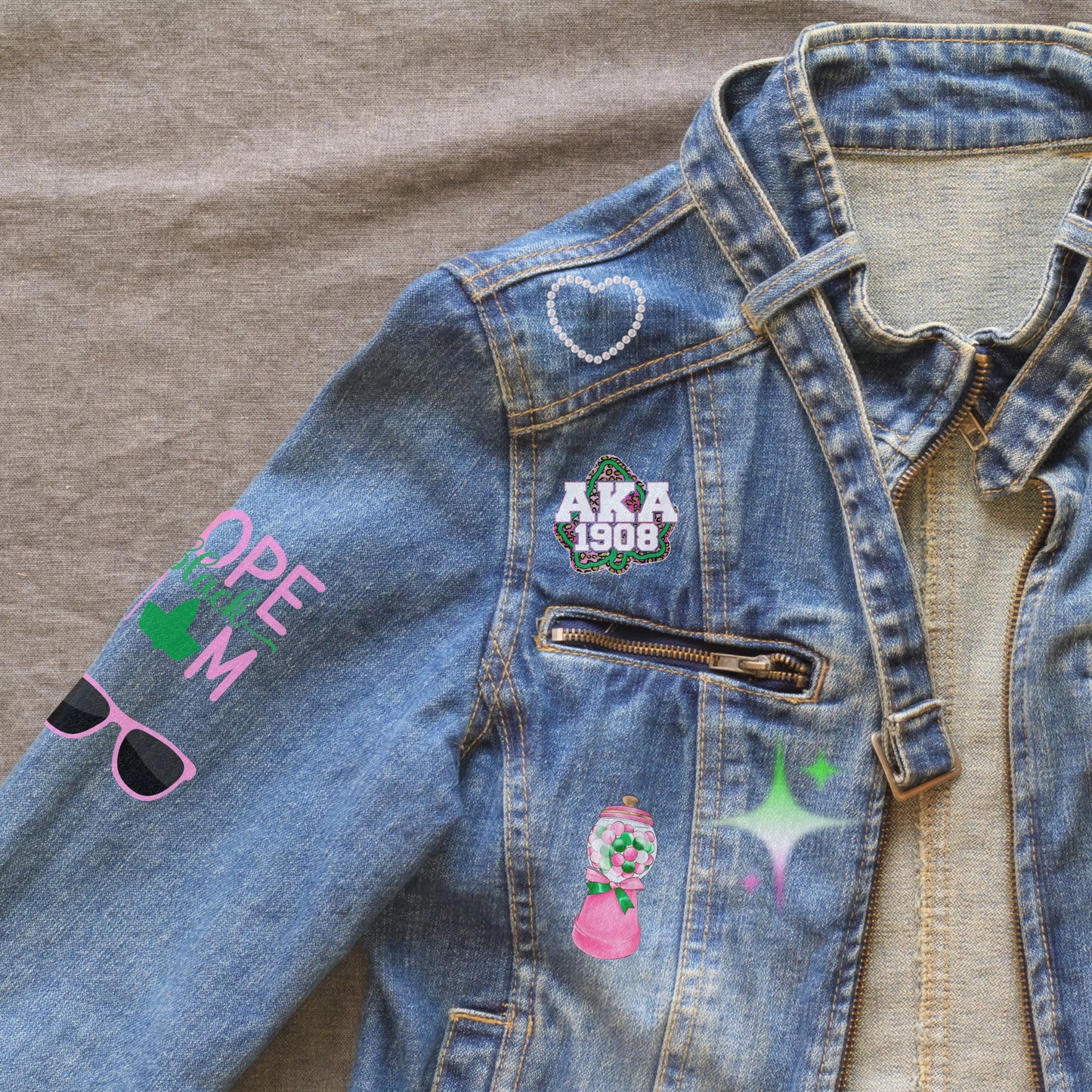 Patches for Jackets | Patch Party | Patch Kit | Patches Iron On | DTF Patches | Ready to Press DTF | Patches Black Girl | AKA |Sorority Patch |