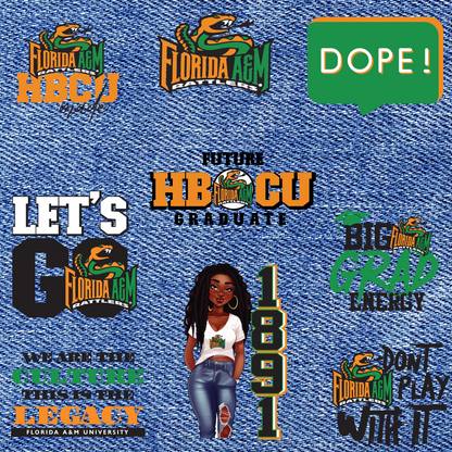 FAMU Patches for Jackets| Patch Party| Patch Kit| Patches Iron On| DTF Patches| Ready to Press |Florida A MTF| Patches HBCU| HBCU|