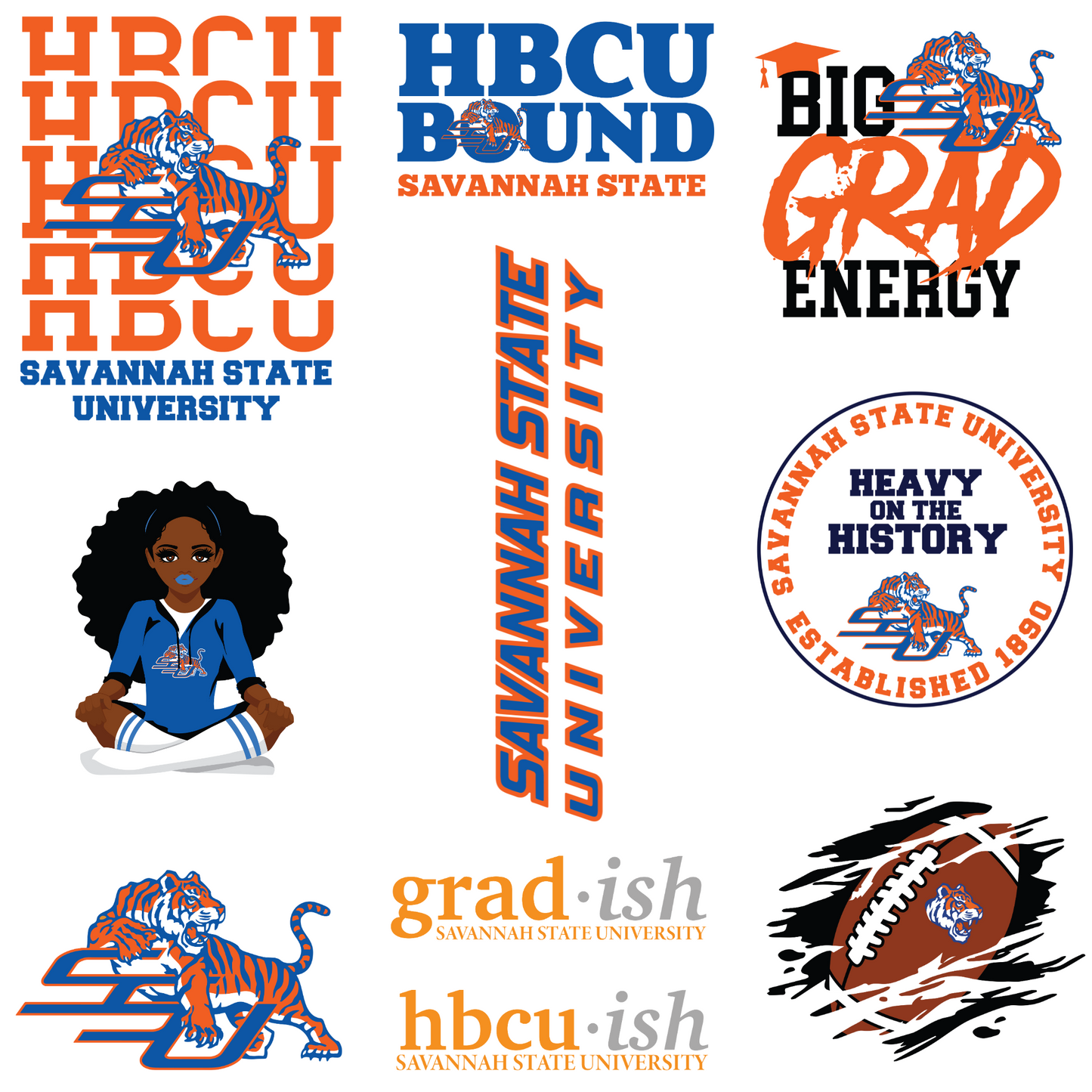 Patches for Jackets| Patch Party| Patch Kit| Patches Iron On| DTF Patches| Ready to Press DTF| Patches HBCU| HBCU|Savannah State University Patches