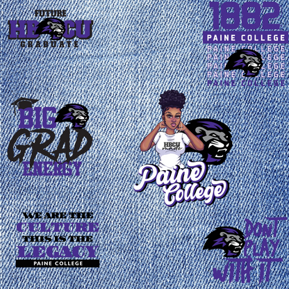 Patches for Jackets| Patch Party| Patch Kit| Patches Iron On| DTF Patches| Ready to Press DTF| Patches HBCU| HBCU|Paine College Patches