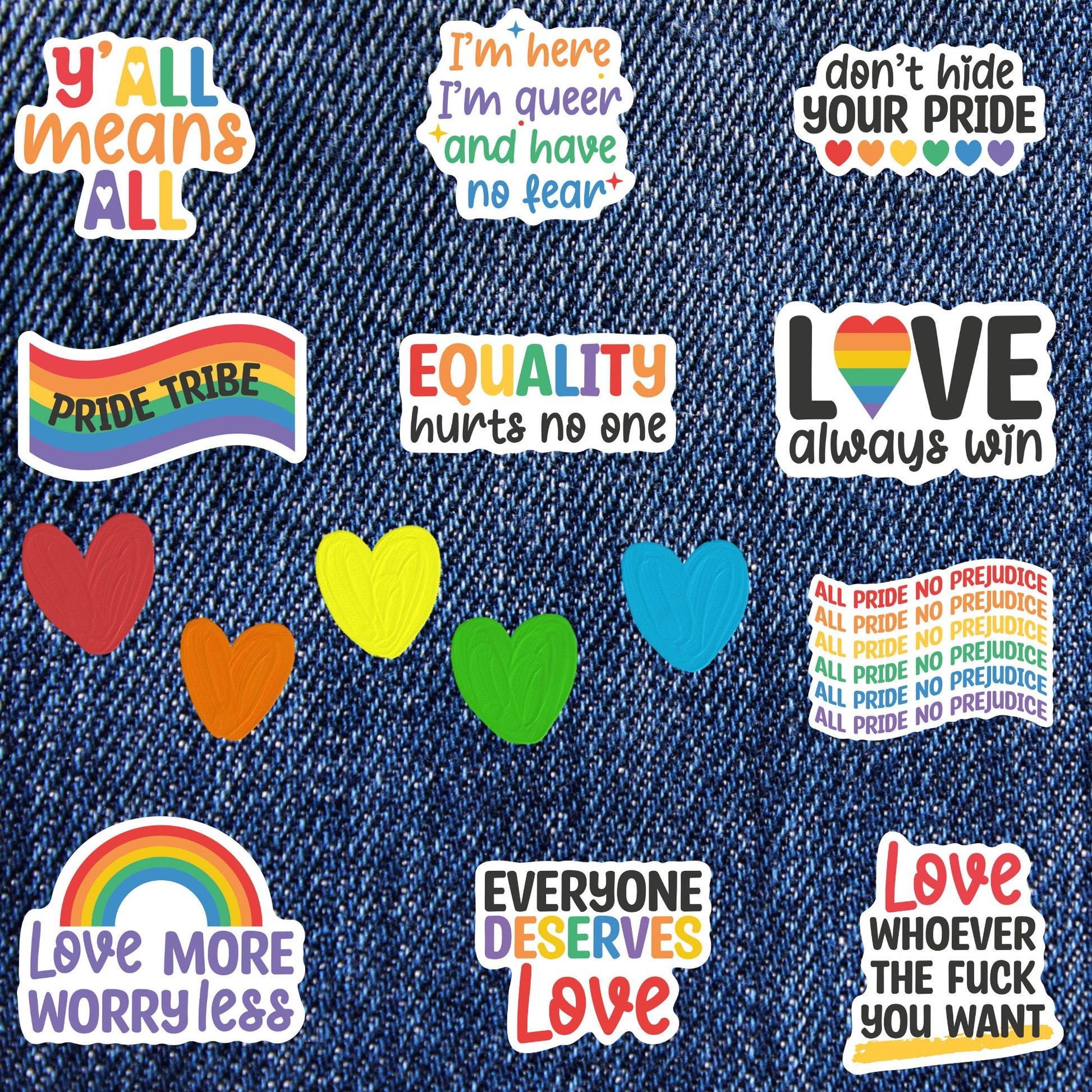 Patches for Jackets| Patch Party| Patch Kit| Patches Iron On| DTF Patches| Ready to Press DTF| Pride Patches| LGBTQ| Rainbow Patch