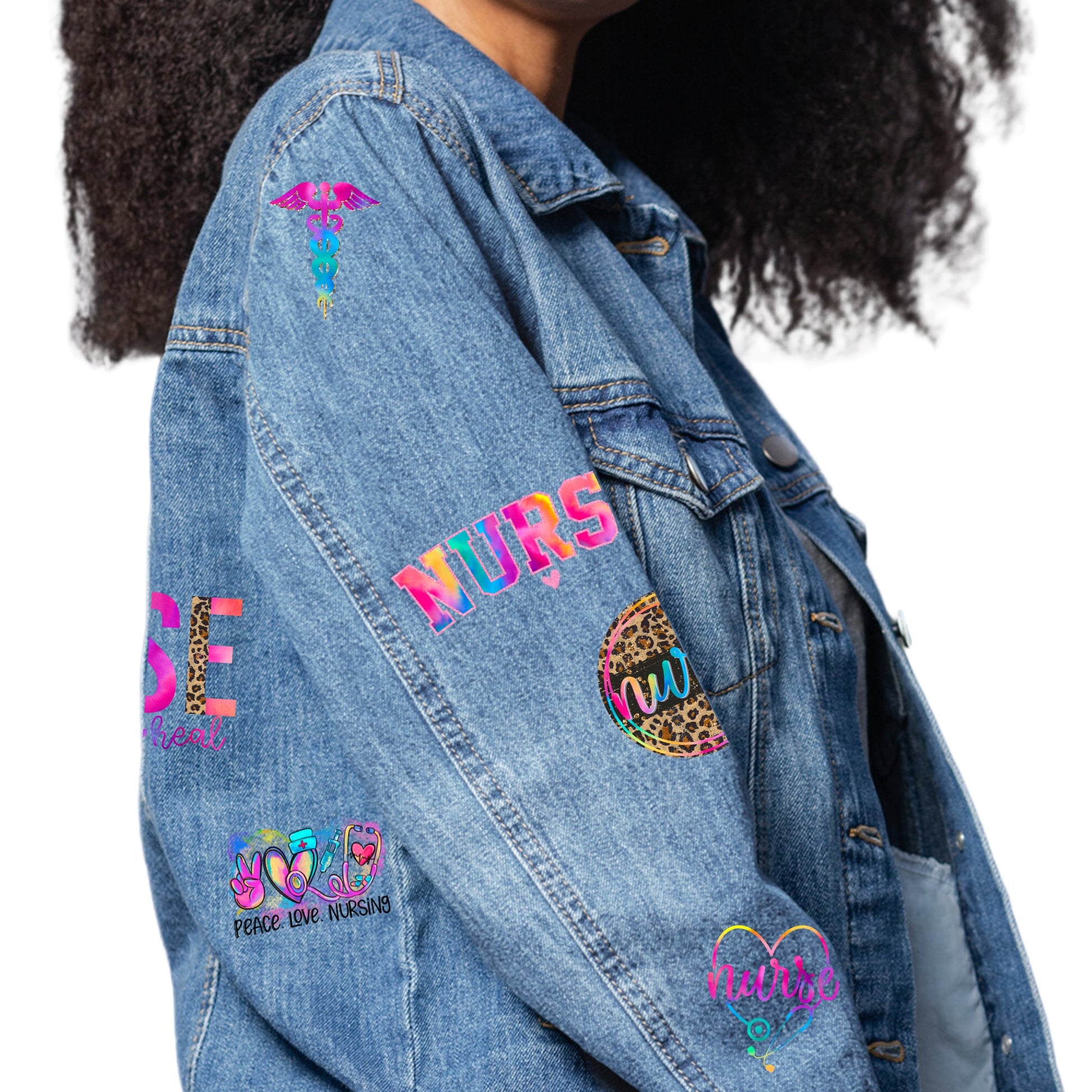 Patches for Jackets| Patch Party| Patch Kit| Patches Iron On| DTF Patches| Ready to Press DTF| Nurse Patches| RN Scrub| Nurse Gift| Medical