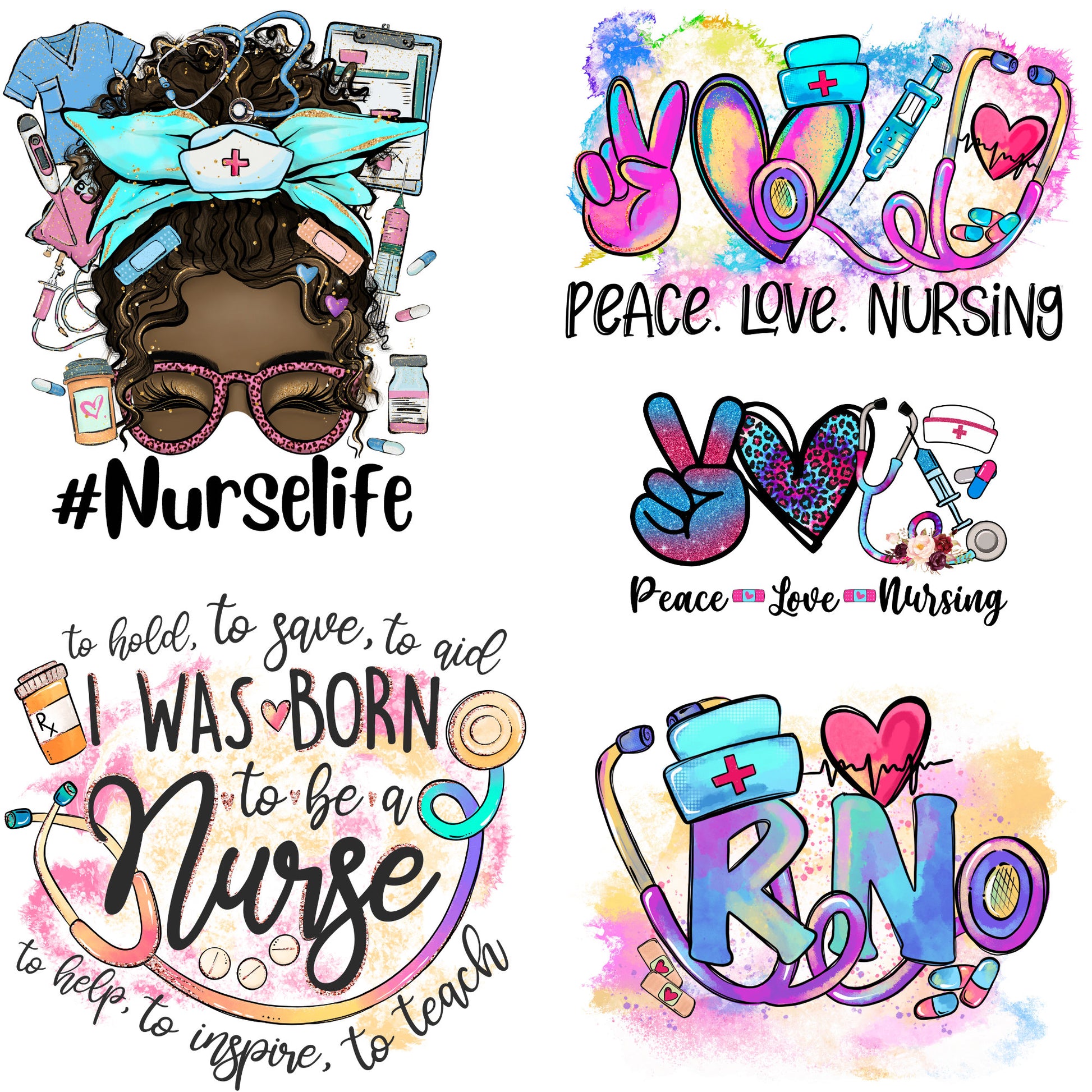 Patches for Jackets| Patch Party| Patch Kit| Patches Iron On| DTF Patches| Ready to Press DTF| Nurse Patches| RN Scrub| Nurse Gift| Medical