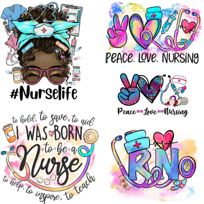 Patches for Jackets| Patch Party| Patch Kit| Patches Iron On| DTF Patches| Ready to Press DTF| Nurse Patches| RN Scrub| Nurse Gift| Medical