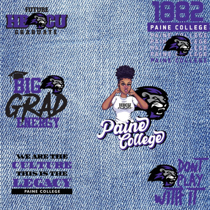 Patches for Jackets| Patch Party| Patch Kit| Patches Iron On| DTF Patches| Ready to Press DTF| Patches HBCU| Paine College| Jean Patches